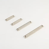 Rechthoekige Neodymium Potmagneet met Verzonken Gat – Nikkel Coating