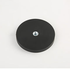 Neodymium Magneet met Rubberen Coating en Platte Inwendige Schroefdraad
