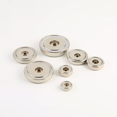 Nedymium Potmagnet met Boorgat