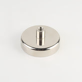 Neodymium Potmagneet met Ingeschroefde Bus en Nikkel Coating