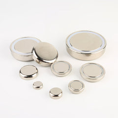 Neodymium Potmagneet – Nikkelcoating