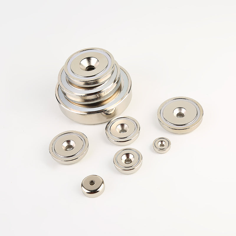 Neodymium Potmagneet met Verzonken boorgat