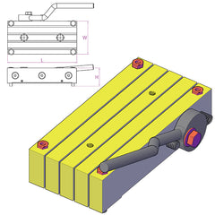 Shuttering Magnet With Lever