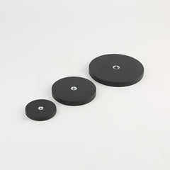 Neodymium Magneet met Rubberen Coating en Platte Inwendige Schroefdraad