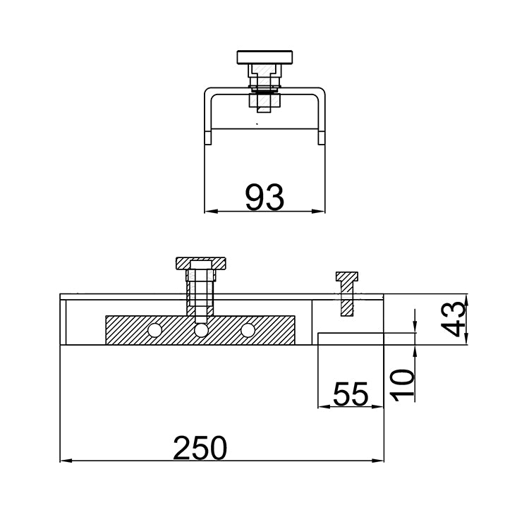 Stainless Steel Shuttering Magnet With 1 Recess