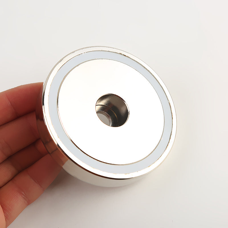 Nedymium Potmagnet met Boorgat