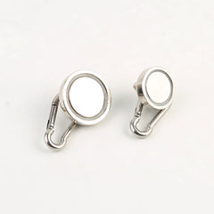Neodymium Potmagneet met Draaiende Karabijnhaak