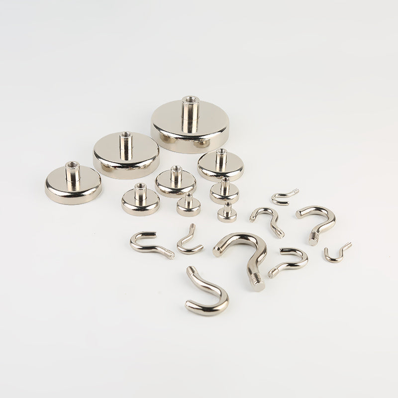 Neodymium Potmagneet met Open Haak – Supersterk en Verplaatsbaar