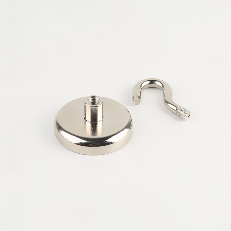 Neodymium Potmagneet met Open Haak – Supersterk en Verplaatsbaar