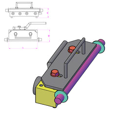 Shuttering Magnet With Lever And Adapter